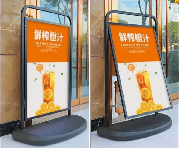 Outdoor poster stand black 1